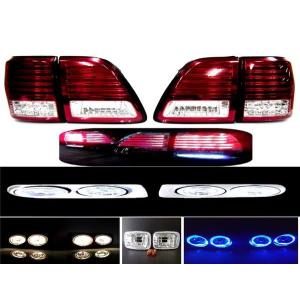 トヨタ ランクル 100 101系 200 系LOOK リア LED スモークコンビ
