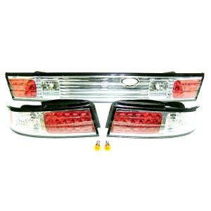 s14シルビア 純正テール フルセット D-MAX】S14 シルビア LEDテールランプ・ガーニッシュ ブラック