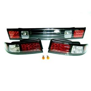 日産 ニッサン シルビア S14 LED ダーククローム テール ランプ SET セット 送料無料