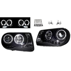 クライスラー 300C LX35 ヘッドライト イカリング インナーブラック 日本光軸仕様 クライスラー 300C インナーブラック 6連LED付