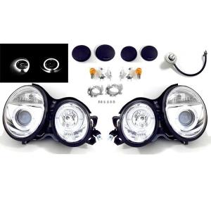 希少 DEPO W211 後期LOOK ハロゲンヘッドライト BENZ Eクラス W210