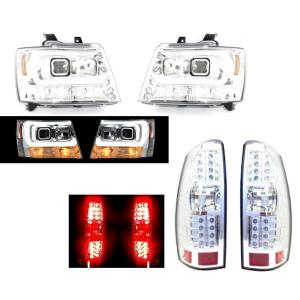 特注日本光軸仕様 シボレー ヘッドライト プロジェクター タホ