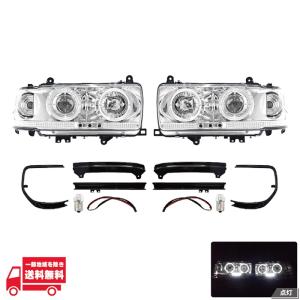 ランドクルーザー トヨタ 80 81 フロント クロームメッキ ベゼル 左右