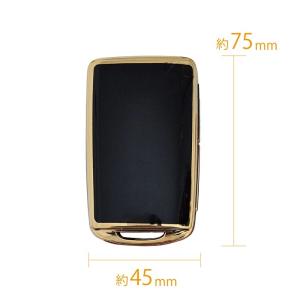 マツダ キーカバー ブラック 黒 スマート キ...の詳細画像1