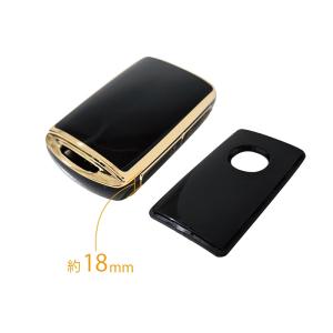 マツダ キーカバー ブラック 黒 スマート キ...の詳細画像2