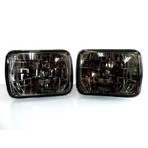 汎用 角型 角灯 7インチ イエロー SMDイカリング インナークローム