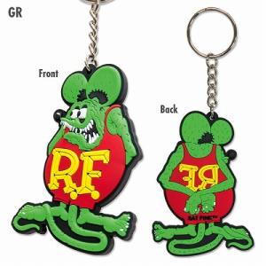 ラットフィンク Rat Fink ラバー キーリング キーホルダー 緑 おしゃれ 個性的 鍵 アメ車 カジュアル アメリカ