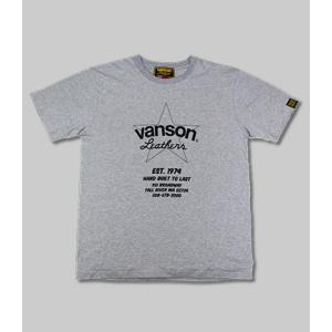 VANSON(ヴァンソン) コットンTシャツ VS21808S GRAY M