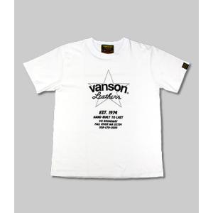 VANSON(ヴァンソン) コットンTシャツ VS21808S WHITE M