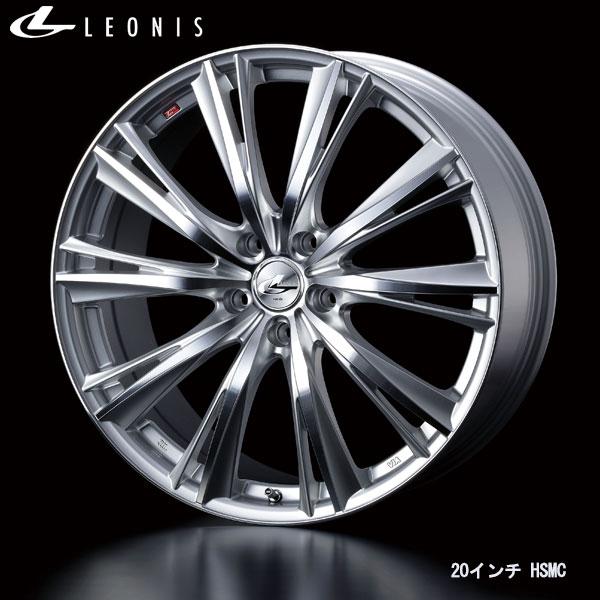 WEDS レオニスWX 17x7.0J+42 5H/114 HSMC/ハイパーシルバー ミラーカット...