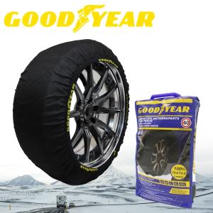 チェーン規制対応・即納可 GOODYEAR スノーソックス クラシックタイプ Lサイズ 2枚入り 17インチ 185/65R17 グッドイヤー タイヤチェーン スノーチェーン｜autoaddictionjapan