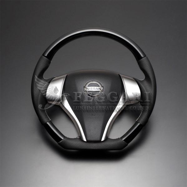 キャラバン NV350 E26 後期用 GX ピアノブラック Dタイプ ガングリップ ウッド パンチ...