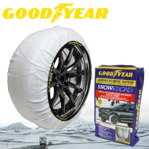 チェーン規制対応 GOODYEAR スノーソックス スーパータイプ XXL 2枚入 20インチ 28...