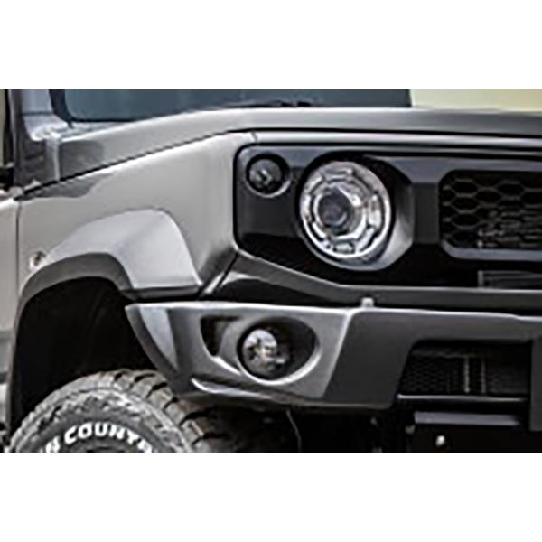 ショウワガレージ ABS フロントバンパースポイラー 塗装済み JC用穴あり E00601 シボブラ...