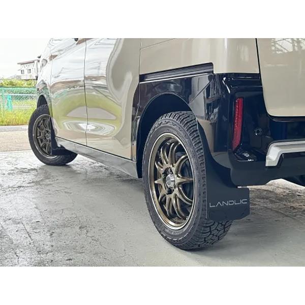 LANDLIC ランドリック マッドフラップ LAND-DMMF-002 ブラック ミツビシ デリカ...