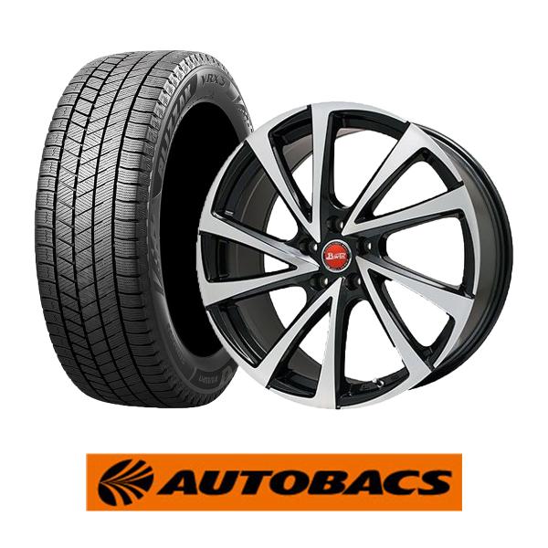 【2023年製1台限定アウトレット品】 冬タイヤホイール4本セット ブリヂストンVRX3 205/6...