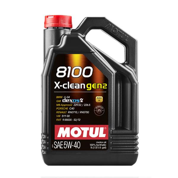 MOTUL 8100 X-CLEAN GEN2 5W-40/5L 化学合成油