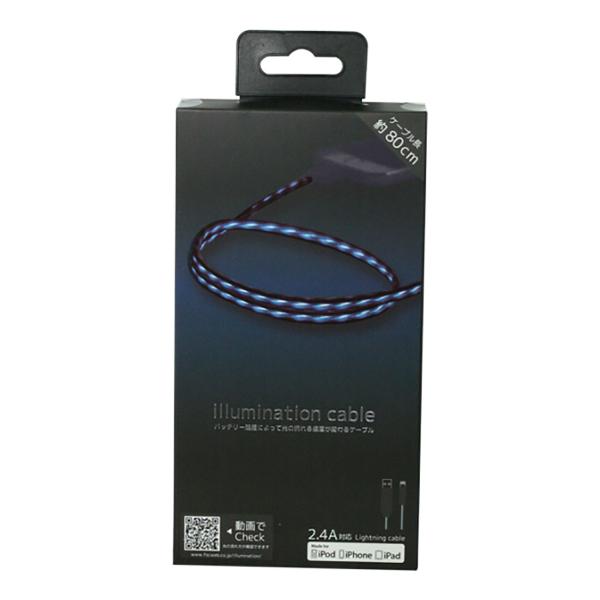藤本電業 illumination cable CK-L03BLBK ブルー×ブラック