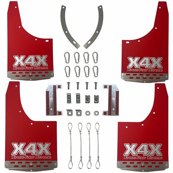 オートフラッグス XrossFourXtremeマッドフラップ レッド トライトン