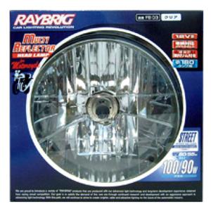RAYBRIG2輪マルチリフレクターヘッドランプ丸クリアFB03