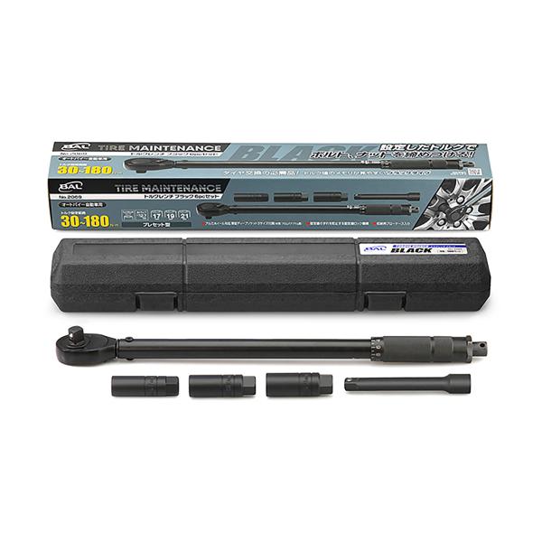 BAL バル トルクレンチ ブラック 6PCセット 2069