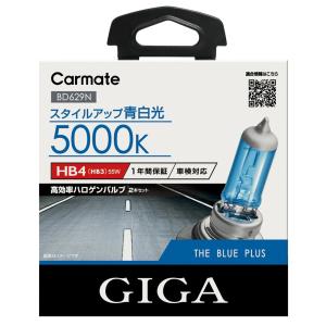 CARMATE カーメイト GIGA ザ・ブループラス BD629N 5000K HB4/HB3｜autobacs