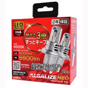 【在庫有】ALBALIZE　アルバライズ　NEO　LEDヘッドライト　JA484　H4　6500K｜オートバックスYahoo!ショッピング店