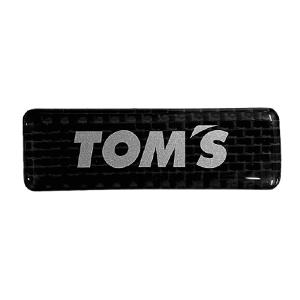 TOMSトムスドライカーボンTOMSロゴ（シルバー）1枚入り08233-TSP09｜autobacs