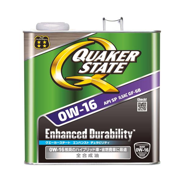 QUAKER STATE クエーカーステート エンハンスト デュラビリティ 0W-16/API:SP...