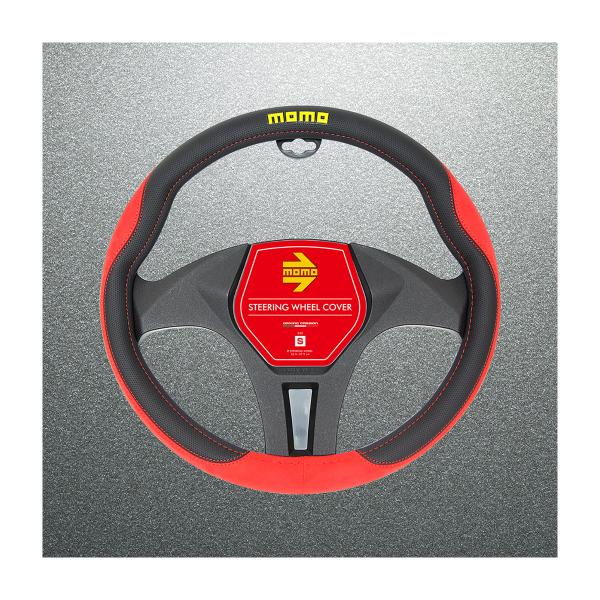 MOMO ハンドルカバー S COMFORT MICROFIBER WCOMRSJ レッド／ブラック...