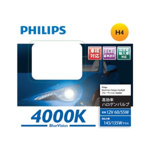 PHILIPS ハロゲンバルブ ブルーヴィジョン 12342 4000K H4 NEW｜autobacs