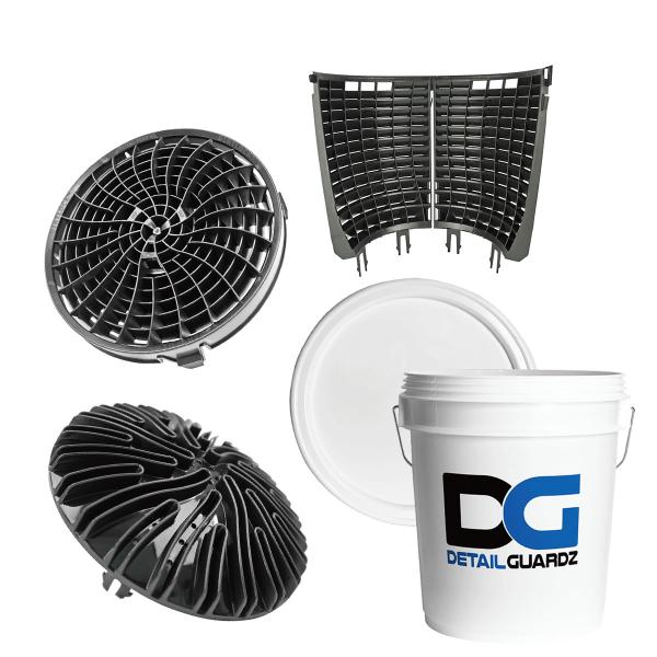 お得セット DETAIL GUARDZ 洗車用品6点セット バケツフィルター/スクラブ・アンド・ポン...