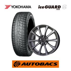 215/60R16 スタッドレスタイヤ（ヨコハマタイヤ アイスガード 6　iG60） ＆ ホイール4本セット（エクシーダー E07 1665+53 5H114）