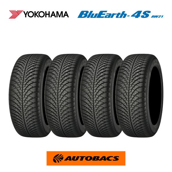 ヨコハマタイヤ ブルーアース 4S AW21 225/55R17 101W XL（タイヤ4本セット）...