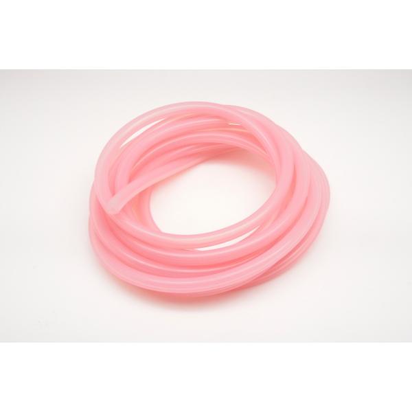 シリコン半透明ホース　耐熱・耐圧エアチューブ　内径3ｍｍ　ピンク