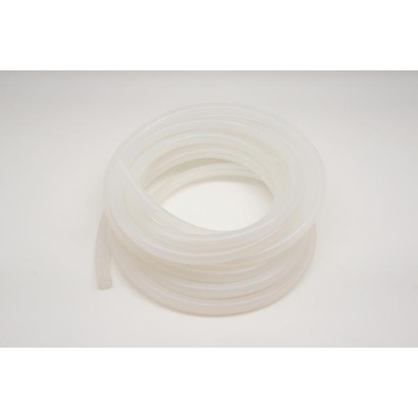 シリコン半透明ホース　耐熱・耐圧エアチューブ内径6ｍｍ　白