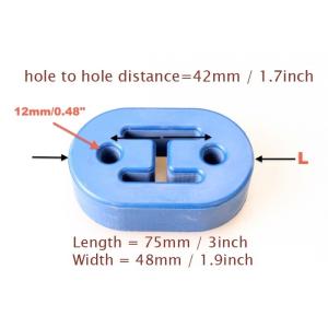 汎用タイプ 12mm 2ホール 強化マフラーハンガー 可調整吊りゴム