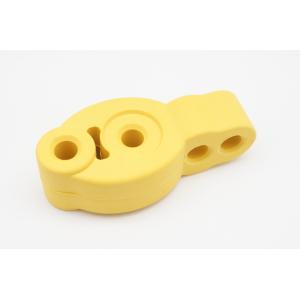 強化マフラーハンガー　 12mm 　４ホール　 汎用タイプ　可調整吊りゴム　黄色