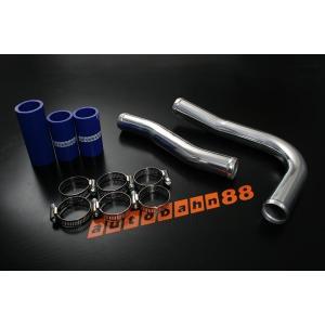 アルミ　ブロオフパイプ　BOVパイプ　EVO10　エボX　4B11　CZ4A　青