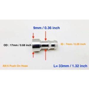 アルミ材質 溶接用オイルクーラー 差し込みタイプ ニップル外径15mm