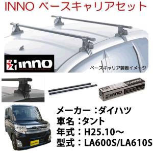 INNOイノー　ダイハツ　タント　LA600S/LA610S　ベースキャリアセット　品番：INSUT+K434+IN-B127｜autocenter