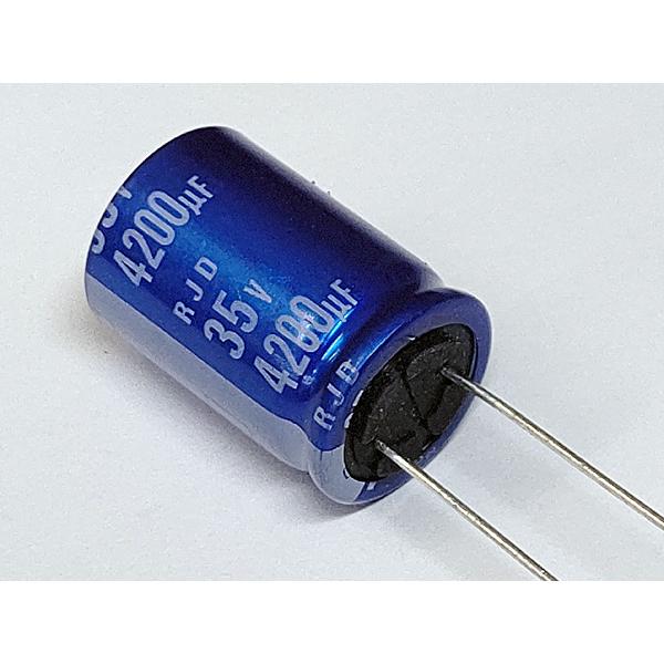 【訳あり 特価】ELNA RJD 35V 4200μF アルミ電解コンデンサー