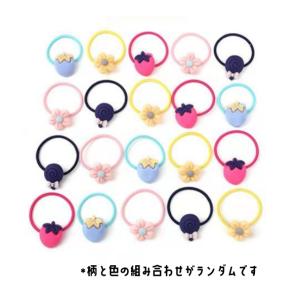 収納袋付き ヘアゴム 髪ゴム 20本 リボン ...の詳細画像3