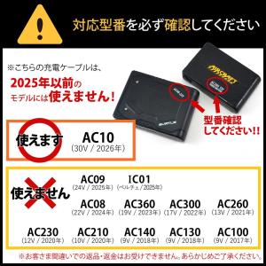 バートル製バッテリー 対応 Type-C 充電...の詳細画像4