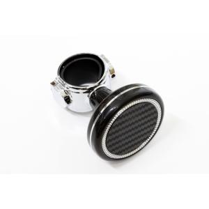 ハンドルスピンナーtype5 カーボン調Xブラック＋クロムメッキ