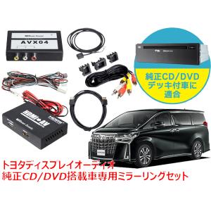 在庫有り 30系 アルファード ディスプレイオーディオ 純正CD/DVDデッキ装着車専用 iPhone iPad ミラーリングセット HDMIケーブル付 AVX04＋IF36＋HDC2A｜autoitem