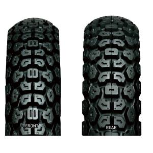 DUNLOP（ダンロップ） 2本セット バイク タイヤ D605 3.00-21/4.60-18