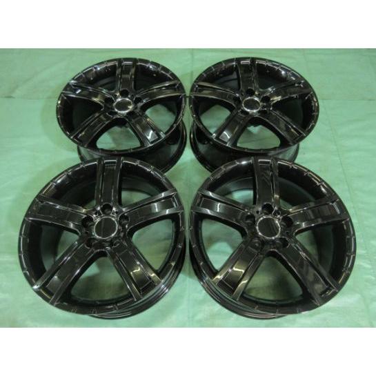 新品 PORTO 艶ありブラック(5H/108)&amp;コンチネンタル DWS 255/45-20 ボルボ...