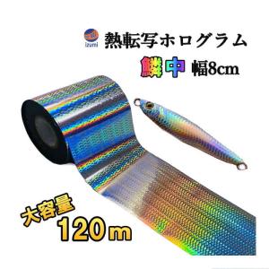 熱転写ホログラムシート 鱗柄大 (Htype) 長さ120m 幅8cm メタルジグ