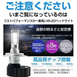 一年保証！8000ルーメン！PHILIPS社LEDヘッドライト  H4  ホワイト 6000K-6500K PHILIPS LUXEON ZES CHIP